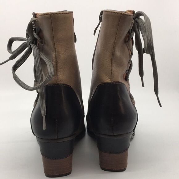 L'Artiste By Spring Step Mia Booties Boots Patchwork Corset Zip Size 36 US 5.5-6 - Picture 10 of 17